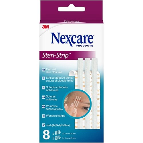 Nexcare 3M Nexcare wondsluitstrips, geassorteerde afmetingen, 8 st.