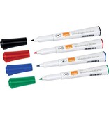 Nobo Nobo Glide whiteboardmarker, pak van 4 stuks, geassorteerde kleuren
