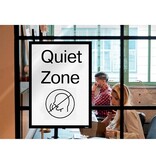 Nobo Nobo zelfklevend magnetisch kader A3, zwart, pak van 2 stuks