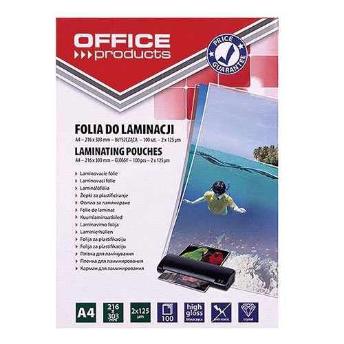 Office Products OFFICE products lamineerhoes A4, 250 micron (2 x 125 micron), pak van 100 stuks