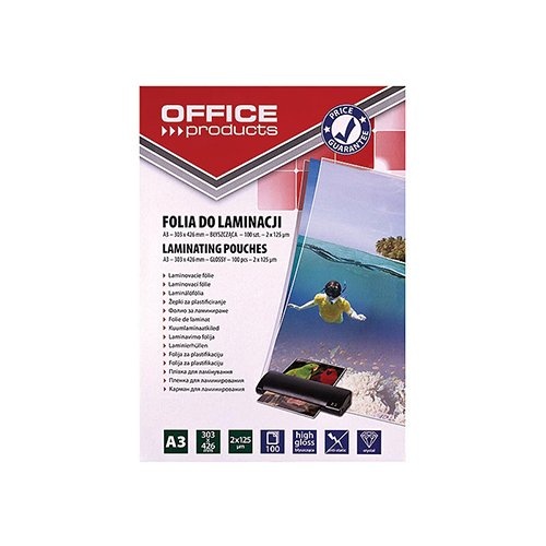 Office Products OFFICE products lamineerhoes ft A3, 250 micron (2 x 125 micron), pak van 100 stuks