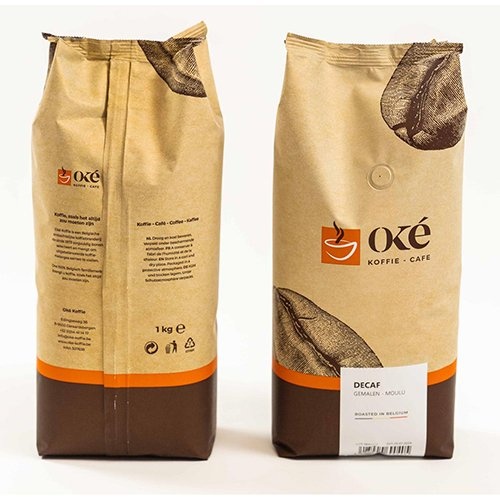OKE Koffie Oké koffie, gemalen, zak van 1 kg, Deca