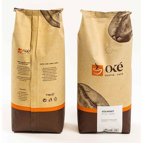 OKE Koffie Oké koffiebonen, zak van 1 kg, Gourmet