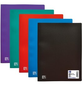 Oxford OXFORD Initial showalbum, ft A4, uit stevige PP, 40 tassen, geassorteerde kleuren