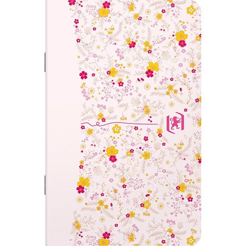 Oxford Oxford Floral softcover notitieblok, ft 9 x 14 cm, 30 vel, gelijnd, 4 geassorteerde designs