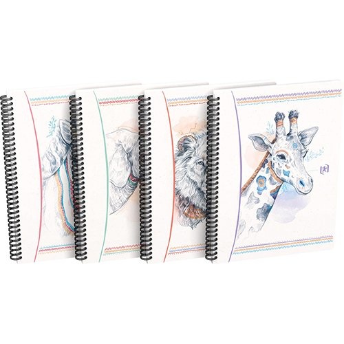 Oxford Oxford Boho Chic spiraalblok, ft A5, 120 bladzijden, gelijnd, geassorteerde kleuren