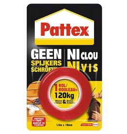 Pattex Pattex montagetape Geen Spijkers & Schroeven, 1,5 m x 19 mm