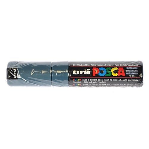 Posca Uni POSCA paintmarker PC-8K, 8 mm, leigrijs — levering per 6