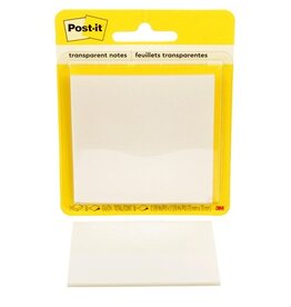 Post-it Post-it Transparent Notes, 36 vel, ft 73 x 73 mm, op blister