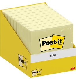 Post-it Post-it Notes, 100 vel, ft 76 x 76 mm, kanariegeel [10st]