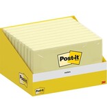 Post-it Post-it Notes, 100 vel, ft 76 x 127 mm, kanariegeel (canary yellow)