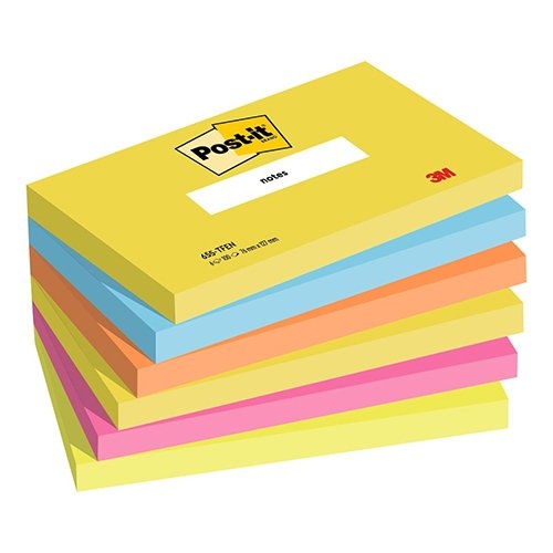 Post-It Notes Post-it Notes Vitaliteit, ft 76 x 127 mm, pak van 6 blokken