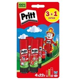 Pritt Pritt Original plakstift, 22 g, 3 + 1 gratis, op blister