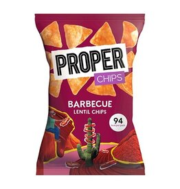 Proper Proper lentil chips Barbecue zak van 20 g [24st]