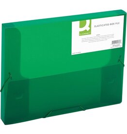 Q-CONNECT Q-CONNECT elastobox, met elastieken, A4, rug 25 mm, groen