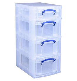 Really Useful Box 3X Opbergds 9L + 1X 4L Zw [1st]
