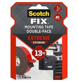 Scotch Scotch Fix Extreme Exterior montagetape, ft 19 mm x 5 m, draagt tot 13 kg