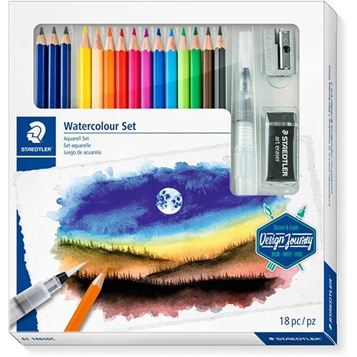 Staedtler Staedtler Watercolour Set, set van 18 stuks
