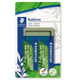 Staedtler Staedtler gum Eco, olijfgroen, ft 65 x 23 x 13 mm, blister van 2 stuks