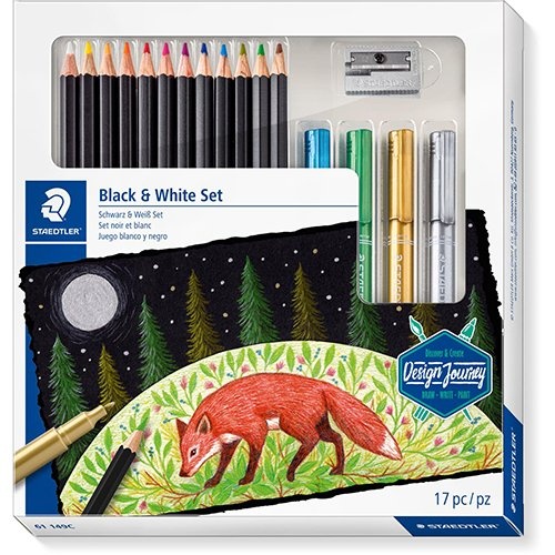 Staedtler Staedtler Black & White Set, set van 17 stuks