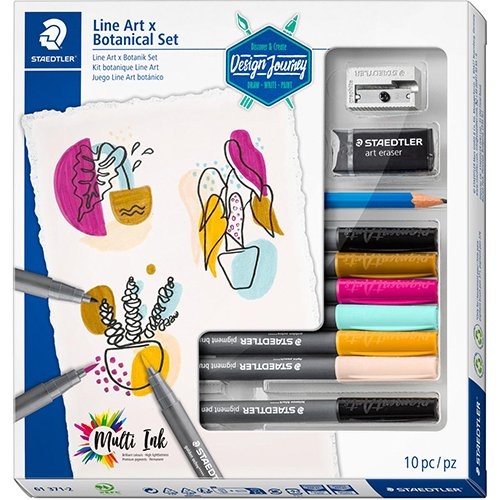 Staedtler Staedtler Line Art x Botanical Set, set van 10 stuks
