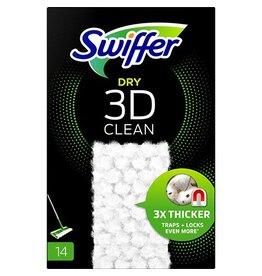 Swiffer Swiffer Dry 3D Clean navulling, pak van 14 stuks