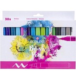 Talens Talens Ecoline Brush pen, etui van 30 stuks, set Primaire