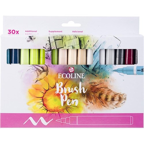 Talens Talens Ecoline Brush pen, etui van 30 stuks, set Additional