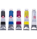 Talens Talens plakkaatverf Extra Fijn tube van 20 ml, doos met 5 tubes in geassorteerde kleuren