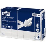 Tork Tork Xpress Advanced handdoek 2-laags, systeem H2, wit, ft 34x21,2 cm, pak van 21 stuks