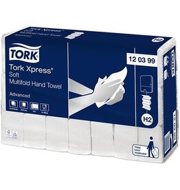 Tork Tork Xpress Advanced handdoek 2-laags, wit, 21 st.