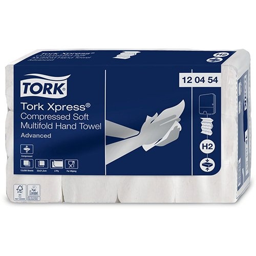 Tork Tork Xpress® gecomprimeerde zachte handdoek, multifold M, Advanced, 2-laags, systeem H2, 12 x 200 vel