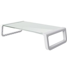 Trust Trust Monta monitorstandaard, gehard glas, wit