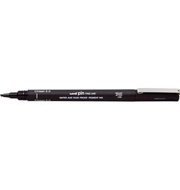 Uni-ball Uni Pin fineliner, schuine punt, 2,0 mm, zwart [12st]