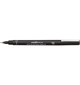 Uni-ball Uni Pin fineliner, ronde punt, 0,6 mm, zwart