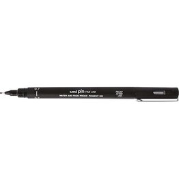 Uni-ball Uni Pin fineliner, ronde punt, 0,7 mm, zwart [12st]