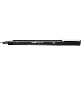 Uni-ball Uni Pin fineliner, ronde punt, 1,2 mm, zwart [12st]