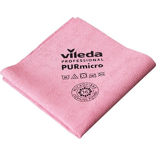 Vileda Vileda microvezeldoek Purmicro Active, pak van 5 stuks, rood