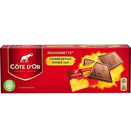 Côte d'Or Côte d'Or Mignonnettes chocolade, praliné, 10 g