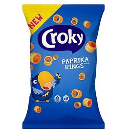 Croky Croky rings paprika, zakje van 75 g — levering per 24