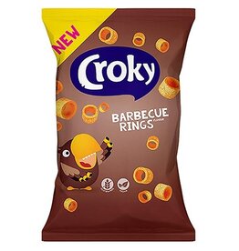 Croky Croky rings barbecue, zakje van 75 g — levering per 24