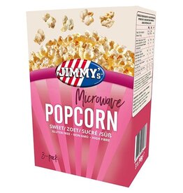 Jimmy's Jimmy's Popcorn Microwave, zoet, doos van 3 x 90 g