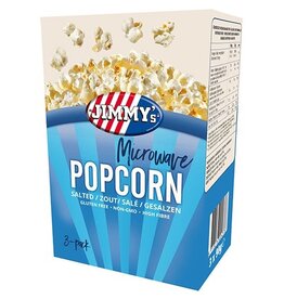 Jimmy's Jimmy's Popcorn Microwave, zout, doos van 3 x 90 g