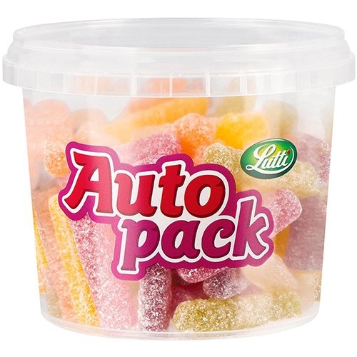 Lutti Lutti autopack snoep zure sticks, doos van 175 g