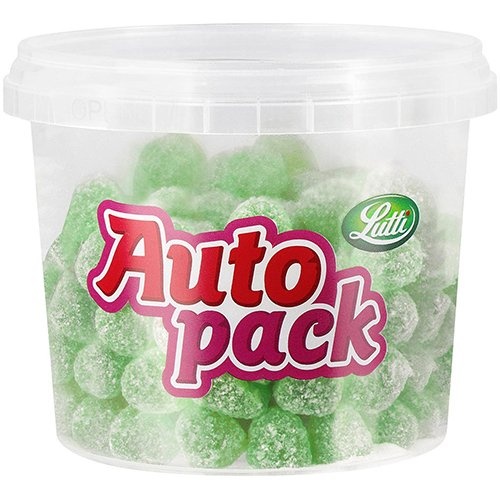 Lutti Lutti autopack snoep groentjes, doos van 200 g