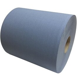 Q-CONNECT Poetspapier, blauw, 2-laags, 360 M, pak van 2 rollen