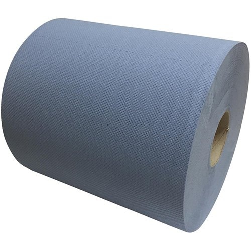 Q-CONNECT Poetspapier, blauw, 2-laags, 360 M, pak van 2 rollen