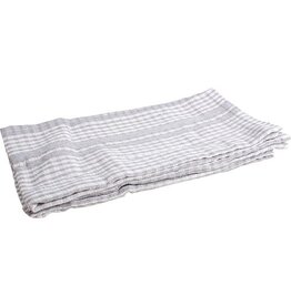 Merkloos Handdoek, ft 50 x 70 cm, gewafeld, grijs, pak van 3 stuks