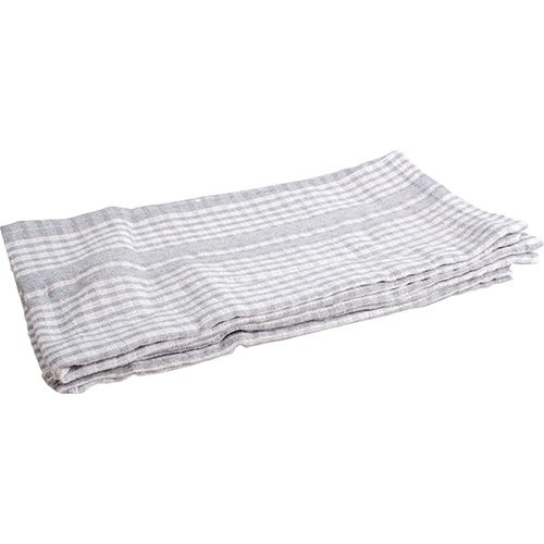 Merkloos Handdoek, ft 50 x 70 cm, gewafeld, grijs, pak van 3 stuks