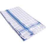 Merkloos Handdoek Adalynne, ft 50 x 70 cm,geruit, blauw, 6 stuks